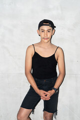portrait of a young non binary gay man