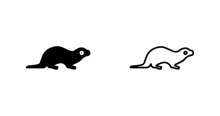 Sea Otter Vector Icon