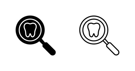 Dental Exam Vector Icon
