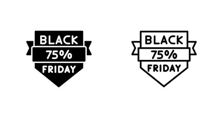 Black Friday Sale Vector Icon