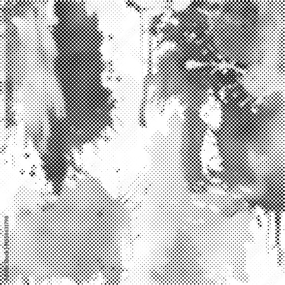 Poster halftone background vector, abstract backdrop design with two tone pattern and copy space for edit y