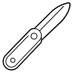 Precision Blade Minimalist Vector Illustration