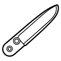 Precision Blade Minimalist Vector Illustration
