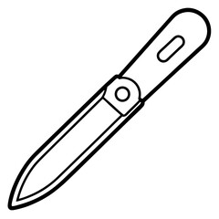 Precision Blade Minimalist Vector Illustration