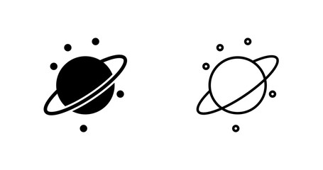 Planetary Rings Vector Icon © Muhammad