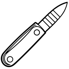 Precision Blade Minimalist Vector Illustration