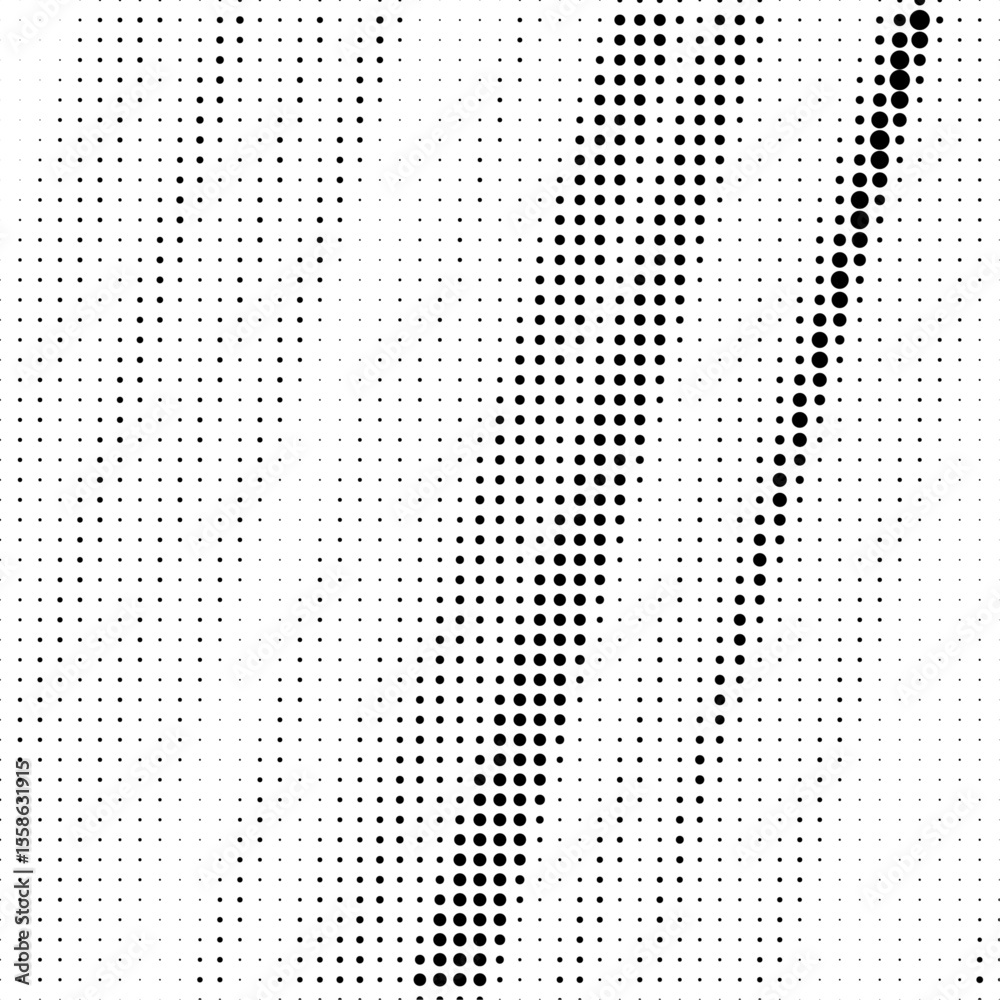 Poster Halftone background vector, abstract backdrop design with two tone pattern and copy space for edit your content	