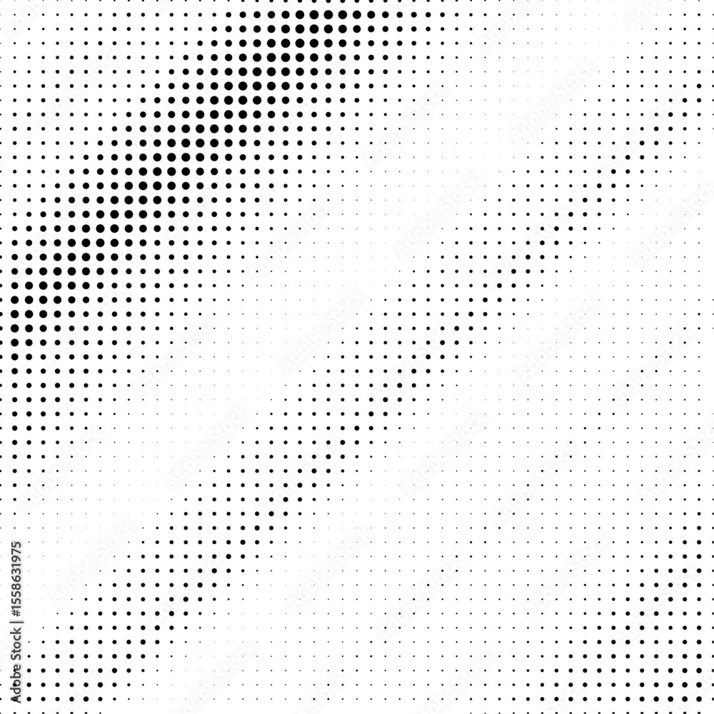 Poster Halftone background vector, abstract backdrop design with two tone pattern and copy space for edit your content	