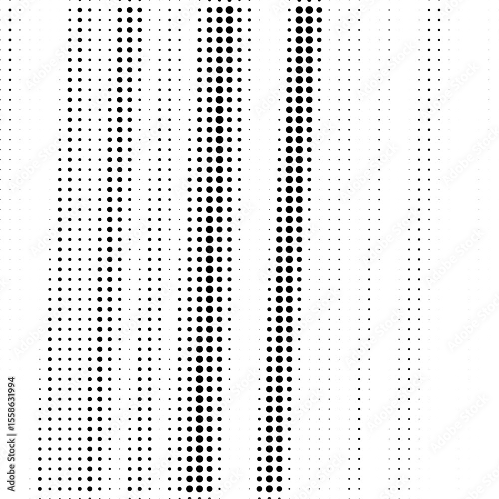Poster Halftone background vector, abstract backdrop design with two tone pattern and copy space for edit your content	