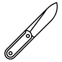 Precision Blade Minimalist Vector Illustration