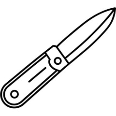 Precision Blade Minimalist Vector Illustration