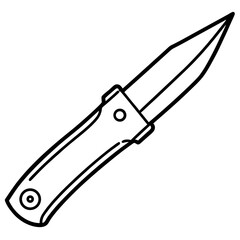 Precision Blade Minimalist Vector Illustration