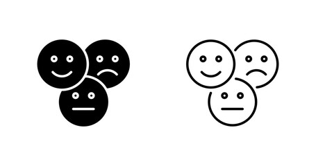 Neutral Feedback Vector Icon