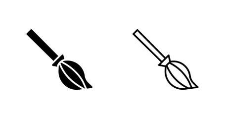 Witches Broom Vector Icon
