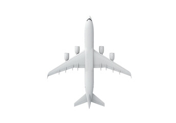 Isolated White Airplane Top View © Marcel