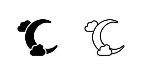 Halloween Moon Vector Icon