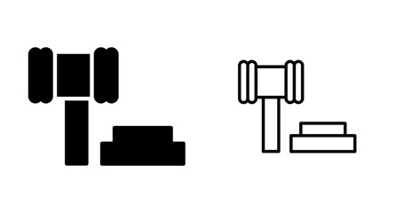 Gavel Vector Icon