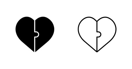 Love Puzzle Vector Icon