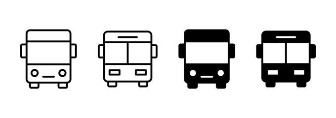 Bus icon vector. bus sign and symbol