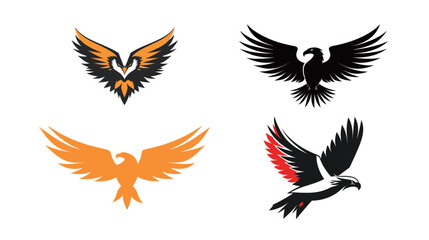 Obraz premium Eagle Vector Graphic Design – Majestic Bird of Prey Illustration