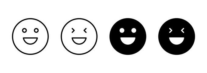 Smile icon vector. smile emoticon icon. feedback sign and symbol