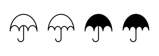 Umbrella icon vector. umbrella sign and symbol