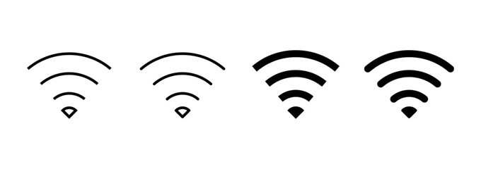Wifi icon vector. signal sign and symbol. Wireless  icon