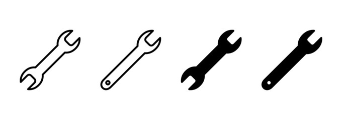 Wrench icon vector. repair icon. tools sign and symbol