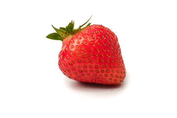 Fresh group of berries isolated on a white background.