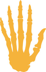 handprint silhouette icon, palm print vector, black ink graphic