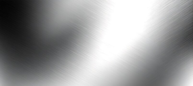 A brushed aluminum silver gradient background 
