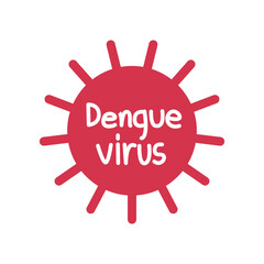 mosquito dengue concept isolated on white background.