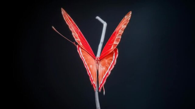Red batterfly
