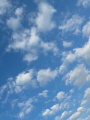 blue sky with clouds