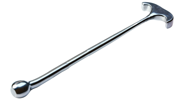 Reflex hammer for neurological testing, Transparent background, PNG file