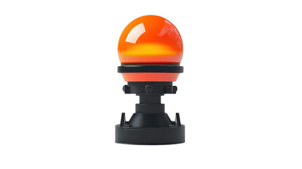 Road flare stand with replaceable flare mount, traffic hazard visibility, Transparent background, PNG file