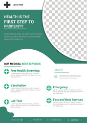 Modern Medical Healthcare Flyer Template Design