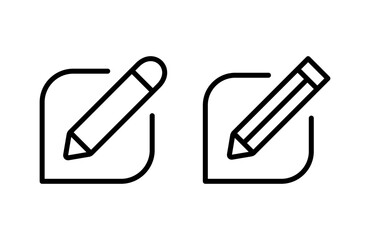 Edit icon vector illustration. edit document sign and symbol. edit text icon. pencil. sign up