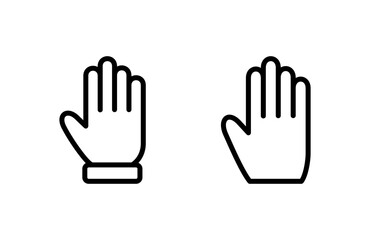 Obraz premium Hand icon vector illustration. hand sign and symbol. hand gesture