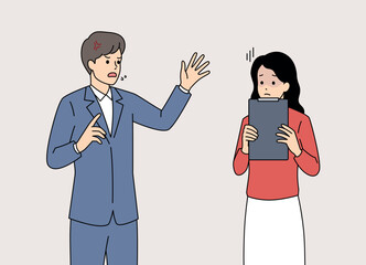 Communication Breakdown A Man Trying to Explain Something Important to a Concerned Woman