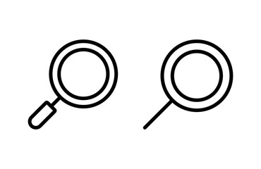 Search icon vector illustration. search magnifying glass sign and symbol