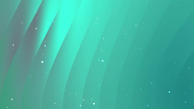Teal curved lines and white dots on gradient background. Suitable for abstract backgrounds, technology concepts, or modern designs use.