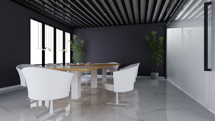 modern office meeting room for company logo mockup