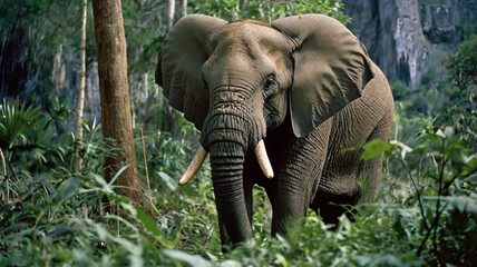 elephant, animal, safari