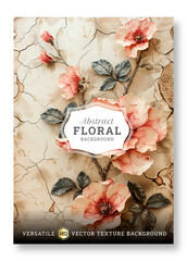 Simple blooming cover design, floral wedding invitation template design, versatile vector background, brochure template, Luxury invitation card background, invitation, abstract background, cover art