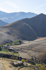 landscape of the countryside close to Sentyab village, Uzbekistan