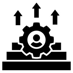 Skill Development Glyph Icon