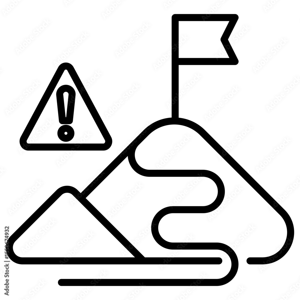 Poster Challenge Line Icon