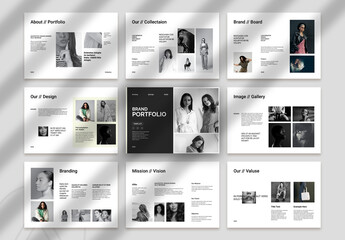 Brand Portfolio Landscape Brochure Template