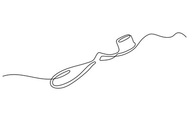 Continuous line drawing toothbrush with toothpaste. Dental care equipment at home. Brushing teeth. Teeth care concept. Oral care center. Modern continuous line draw design graphic vector illustration